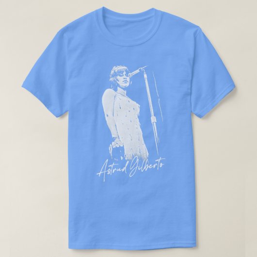 Astrud Gilberto Retro Origineel Fan Design T-shirt (Design voorkant)