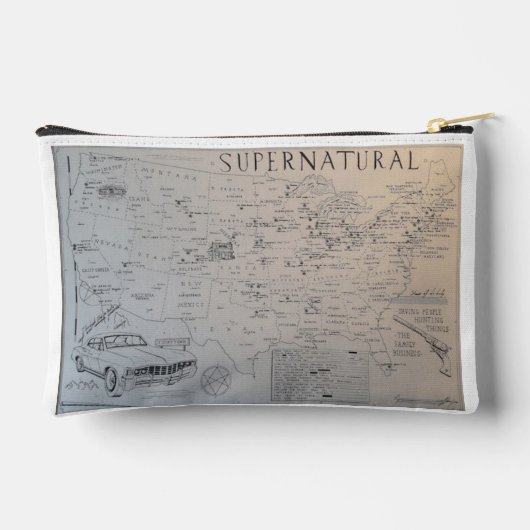 Astuccio con cartina del Kansas Etui (Achterkant)