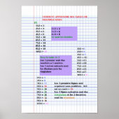 Astuce tafels de multiplication Poster (Matte) (Voorkant)