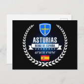 Asturias Briefkaart (Voorkant / Achterkant)