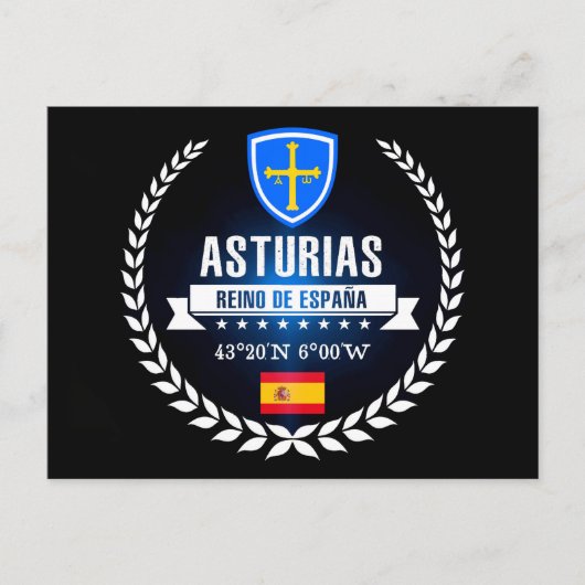 Asturias Briefkaart (Voorkant)