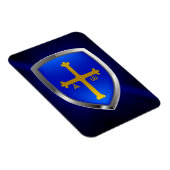 Asturias Metallic Emblem Magneet (Rechterzijde)