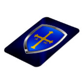 Asturias Metallic Emblem Magneet (Linkerzijde)
