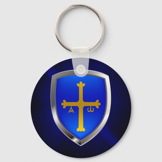 Asturias Metallic Emblem Sleutelhanger (Voorkant)