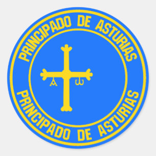 Asturias Round Emblem Ronde Sticker