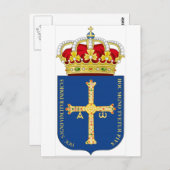 Asturias Wapenmunt (Spanje) Briefkaart (Voorkant / Achterkant)