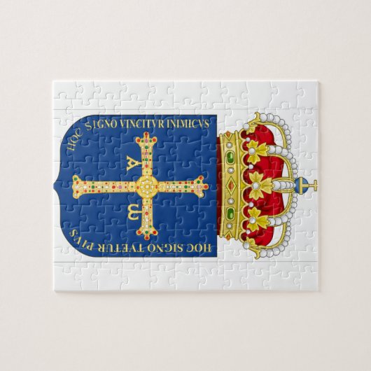 Asturias Wapenmunt (Spanje) Legpuzzel (Horizontaal)