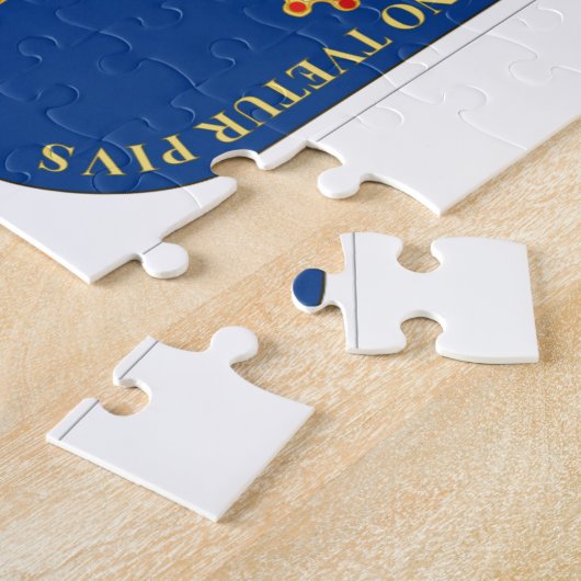 Asturias Wapenmunt (Spanje) Legpuzzel (Zijkant)