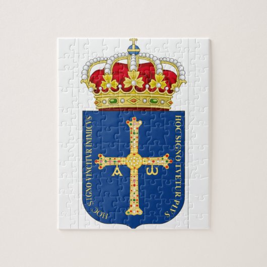 Asturias Wapenmunt (Spanje) Legpuzzel (Verticaal)