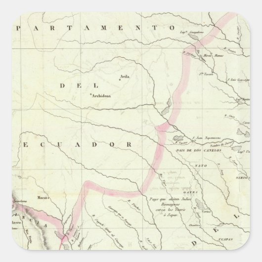 Asuay Vierkante Sticker (Voorkant)