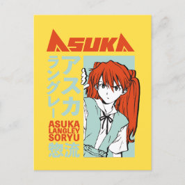 Asuka Langley Nge Uitnodiging Briefkaart