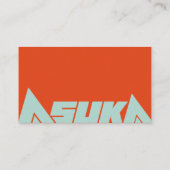 Asuka Langley Sohryu Evangelion Visitekaartje (Achterkant)