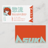 Asuka Langley Sohryu Evangelion Visitekaartje (Voorkant / Achterkant)