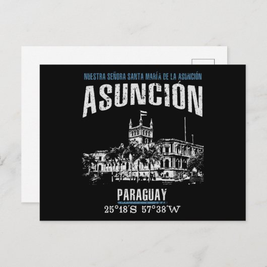 Asunción Briefkaart (Voorkant / Achterkant)