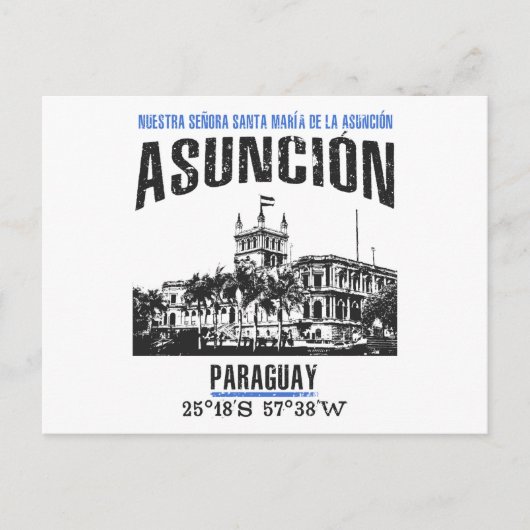 Asunción Briefkaart (Voorkant)
