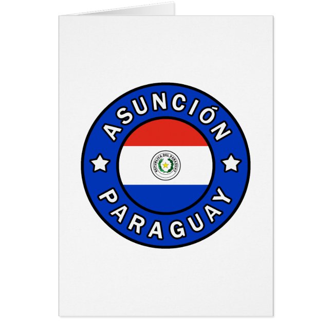 Asunción Paraguay (Voorkant)
