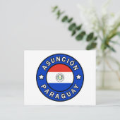 Asunción Paraguay Briefkaart (Staand voorkant)