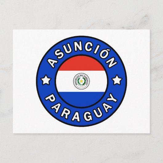 Asunción Paraguay Briefkaart (Voorkant)