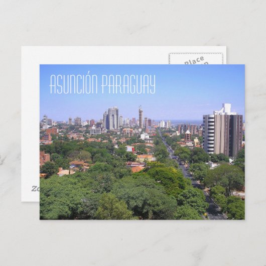 Asunción Paraguay Briefkaart (Voorkant / Achterkant)