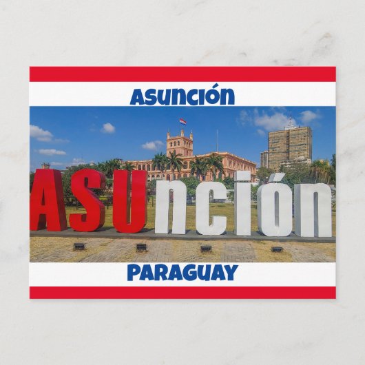 Asunción, Paraguay Briefkaart (Voorkant)