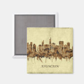 Asuncion Paraguay Cityscape Magneet (Voorkant / Achterkant)