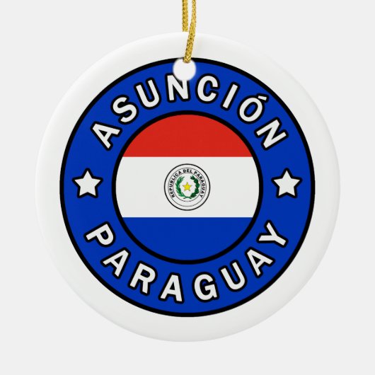 Asunción Paraguay Keramisch Ornament (Voorkant)
