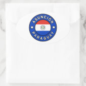 Asunción Paraguay Ovale Sticker (Tas)