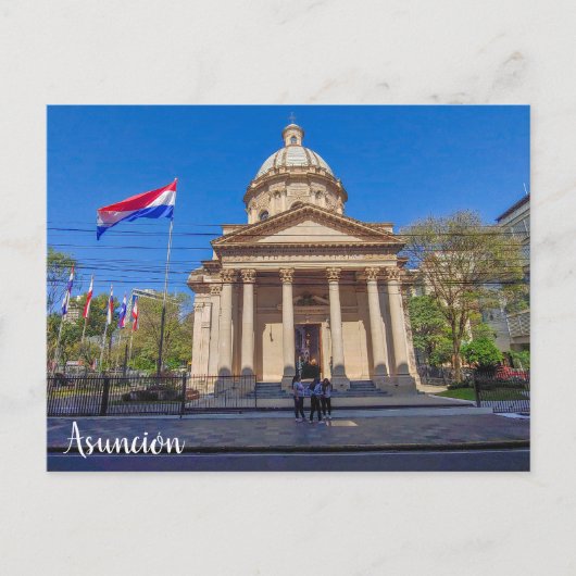 Asunción, Paraguay Panteón Nacional de los Héroes Briefkaart (Voorkant)