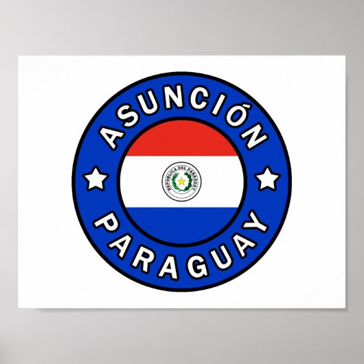 Asunción Paraguay Poster (Voorkant)