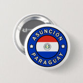 Asunción Paraguay Ronde Button 5,7 Cm (Voorkant /achterkant)