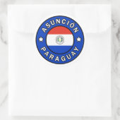 Asunción Paraguay Ronde Sticker (Tas)