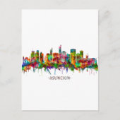 Asuncion Paraguay Skyline Uitnodiging Briefkaart (Voorkant)