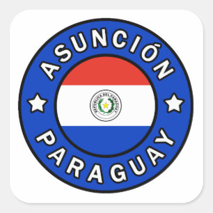 Asunción Paraguay Vierkante Sticker
