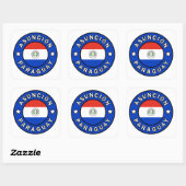 Asunción Paraguay Vierkante Sticker (Vel)