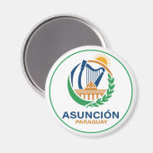 Asunción Paraguay Zuid-Amerika Magneet (Voorkant / Achterkant)