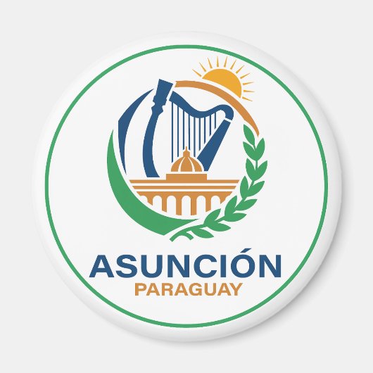 Asunción Paraguay Zuid-Amerika Magneet (Voorkant)