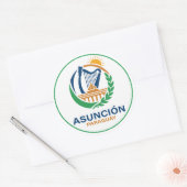 Asunción Paraguay Zuid-Amerika Ronde Sticker (Envelop)