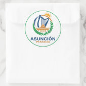 Asunción Paraguay Zuid-Amerika Ronde Sticker (Tas)