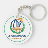Asunción Paraguay Zuid-Amerika Sleutelhanger (Achterkant)