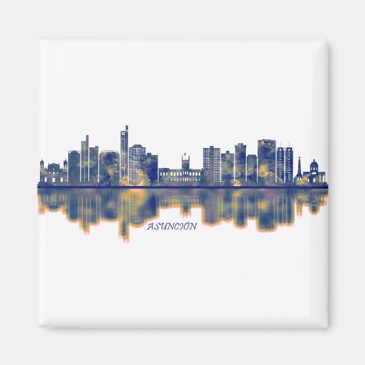 Asunción Skyline Magneet (Voorkant)