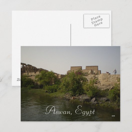 Aswan, Egypte Briefkaart (Voorkant / Achterkant)