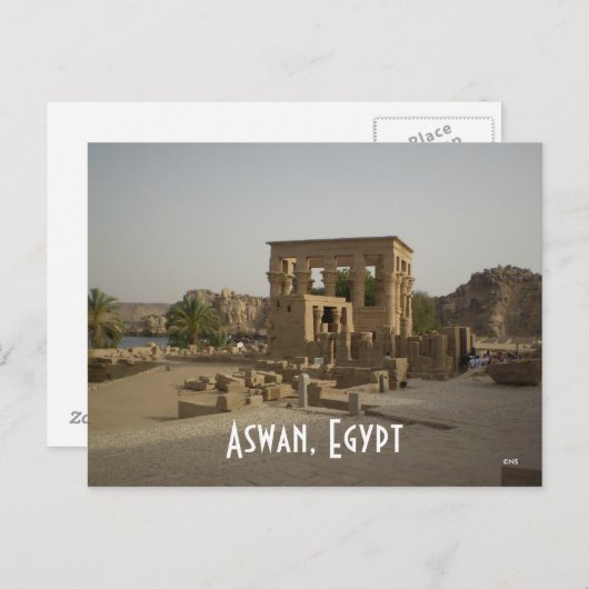 Aswan, Egypte Briefkaart (Voorkant / Achterkant)
