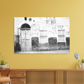 Aswan Egypte, Gedecoreerd Huis Canvas Afdruk (Insitu (Woonkamer))