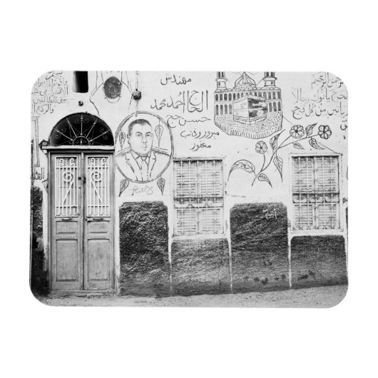 Aswan Egypte, Gedecoreerd Huis Magneet (Horizontaal)