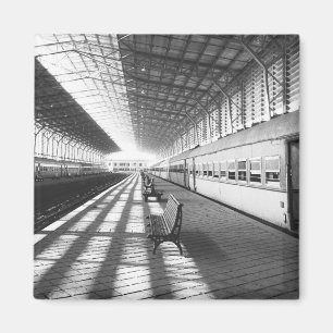 Aswan Egypte, Interieur van Aswan Dam Treinstation Magneet