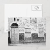 Aswan Egypte, Versierd Huis Briefkaart (Voorkant / Achterkant)
