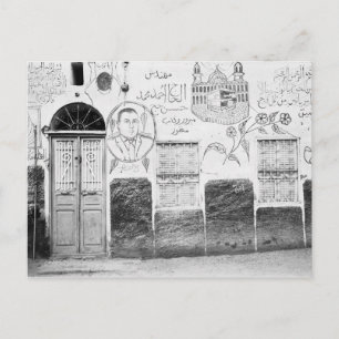Aswan Egypte, Versierd Huis Briefkaart