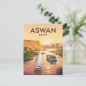 Aswan Nijlcruise Egypte Briefkaart (Staand voorkant)
