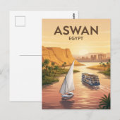 Aswan Nijlcruise Egypte Briefkaart (Voorkant / Achterkant)