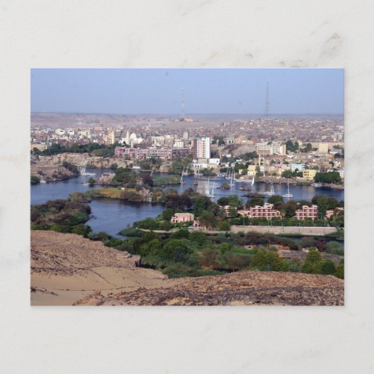 aswan nile briefkaart (Voorkant)